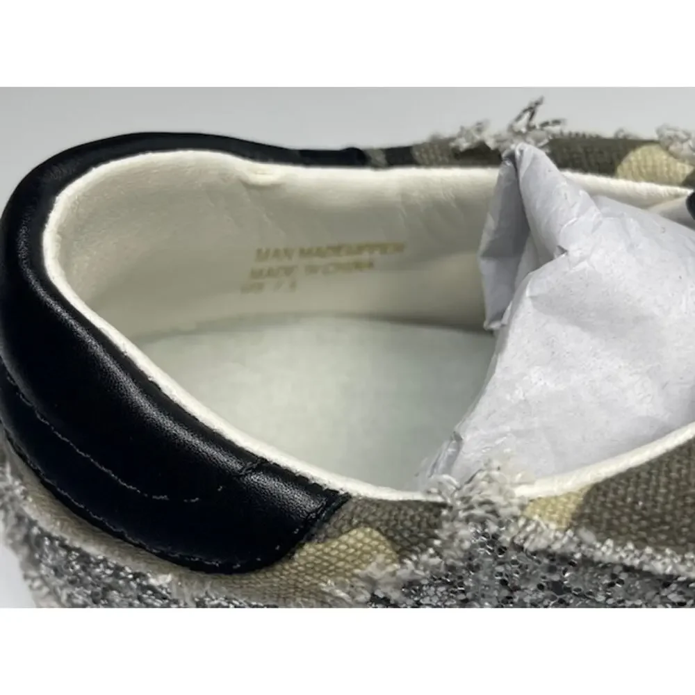 Mi.iM Grande Rubber Sole Lace-up Contrast Glitters Star Sneakers, Size 7.5